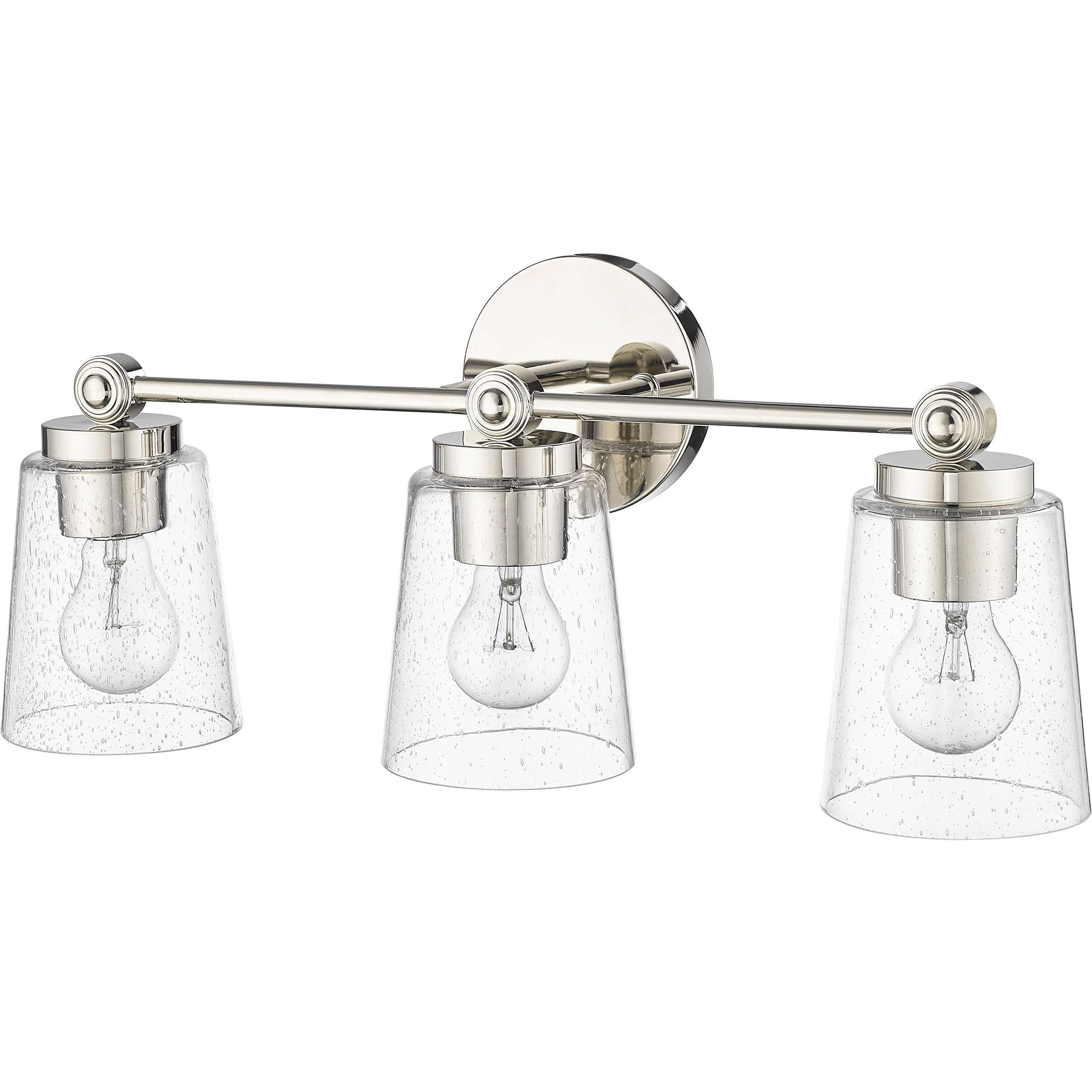 Lauryn 3 Light 22 inch Polished Nickel Bathroom Vanity Light Wall Light